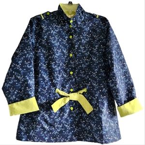 Matilda Jane Brighten The Day Floral and Dot-Print Jacket